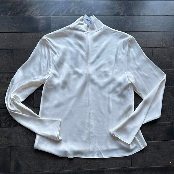 Aritzia Babaton Calisto Satin Blouse - new with tags - Picture 5 of 5